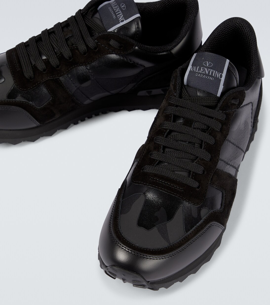 Leather Rockrunner sneakers | Valentino Garavani