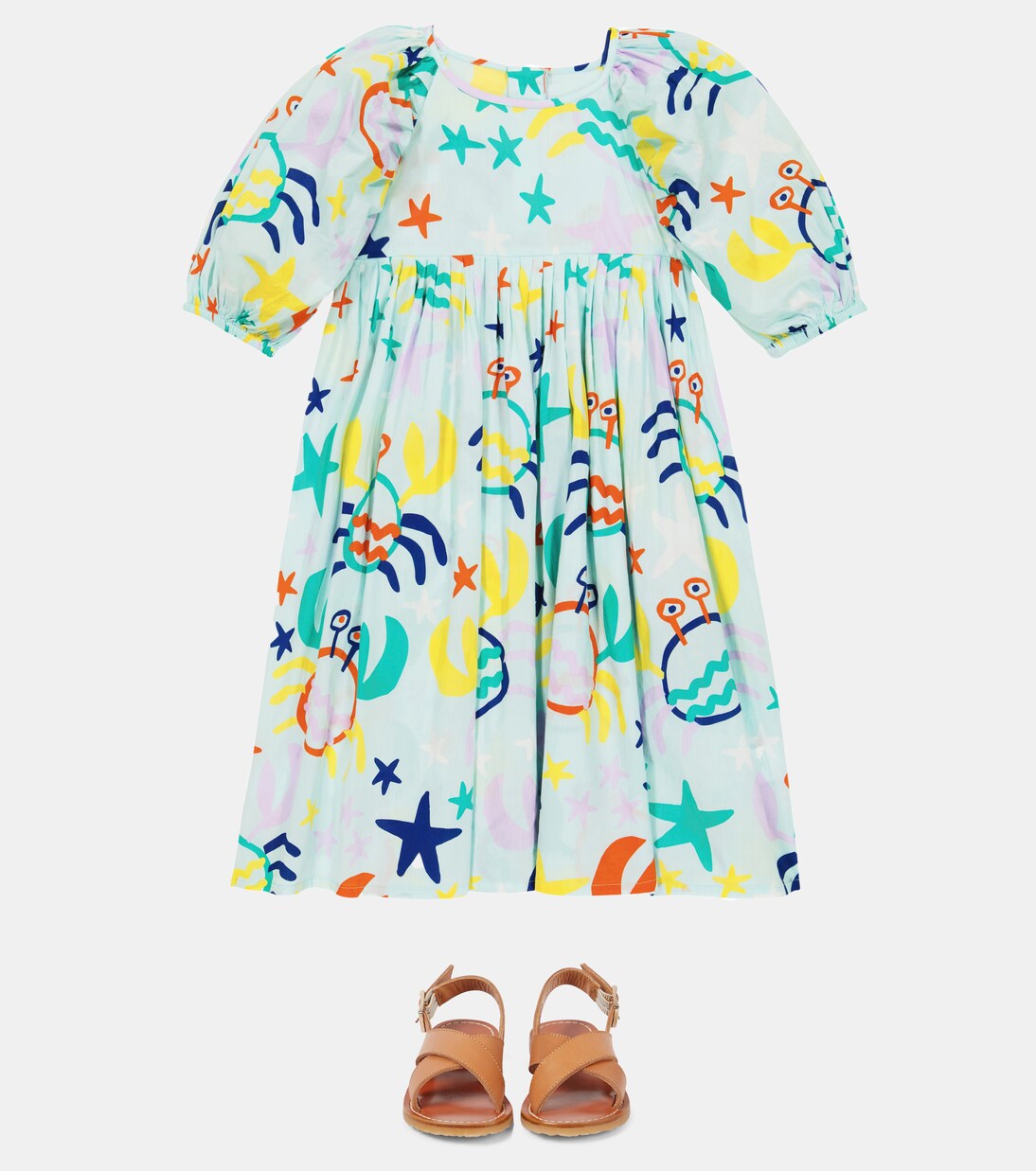 Robe imprimée en coton | Stella McCartney Kids