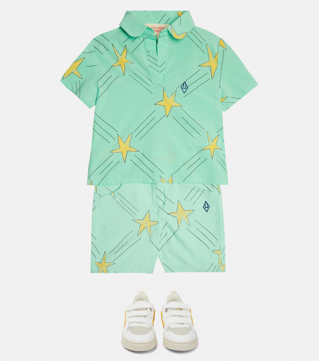 Pig cotton and linen shorts | The Animals Observatory