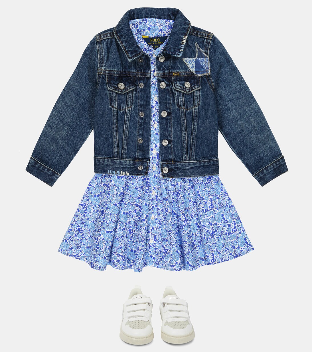 Patchwork denim jacket | Polo Ralph Lauren Kids