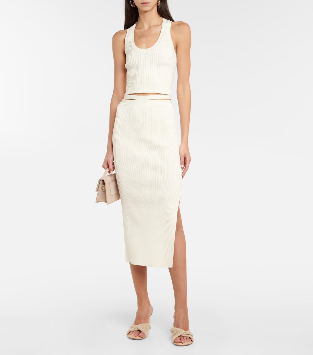 Orion rib-knit midi skirt | Simkhai