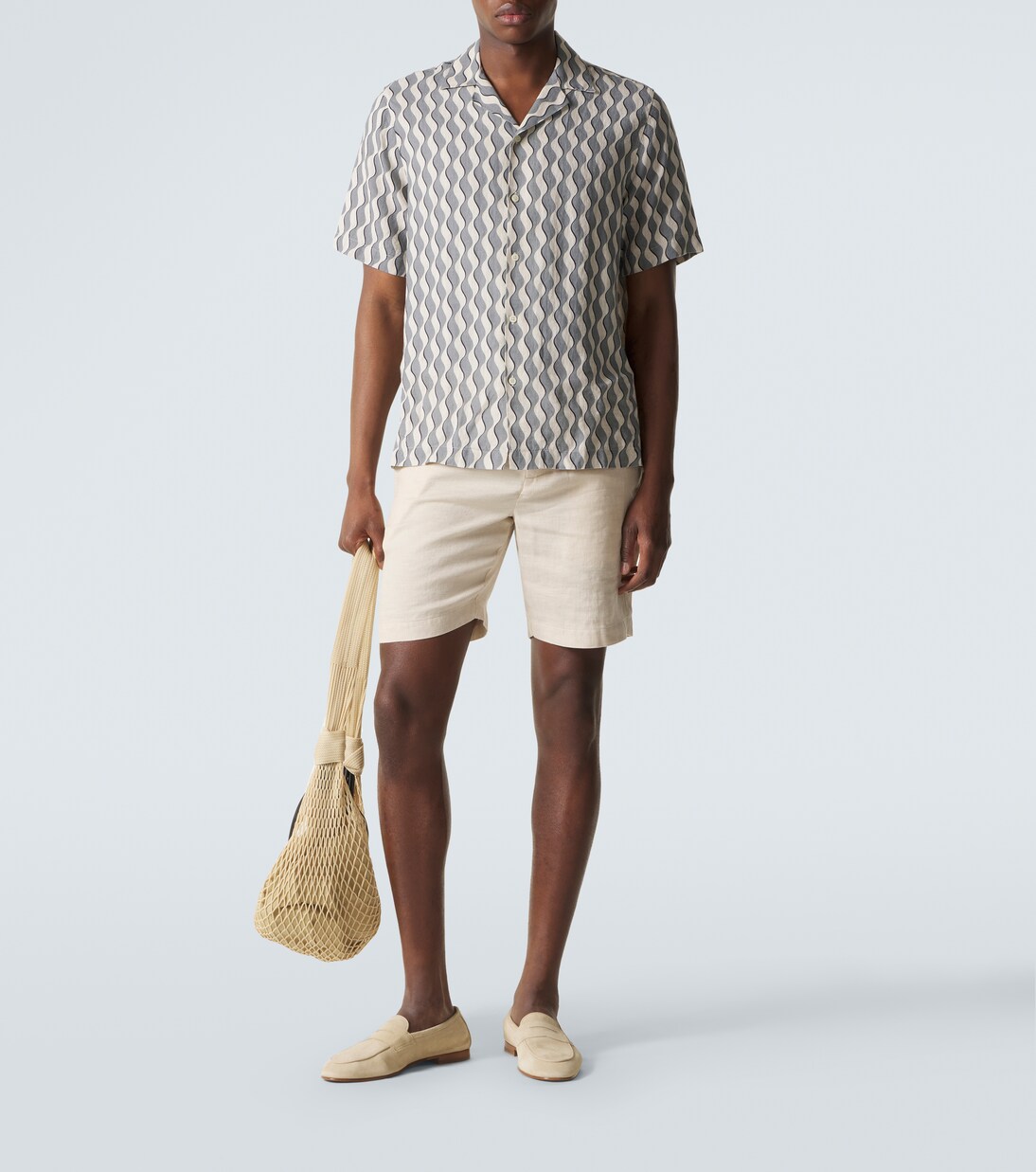 Felipe linen and cotton shorts | Frescobol Carioca