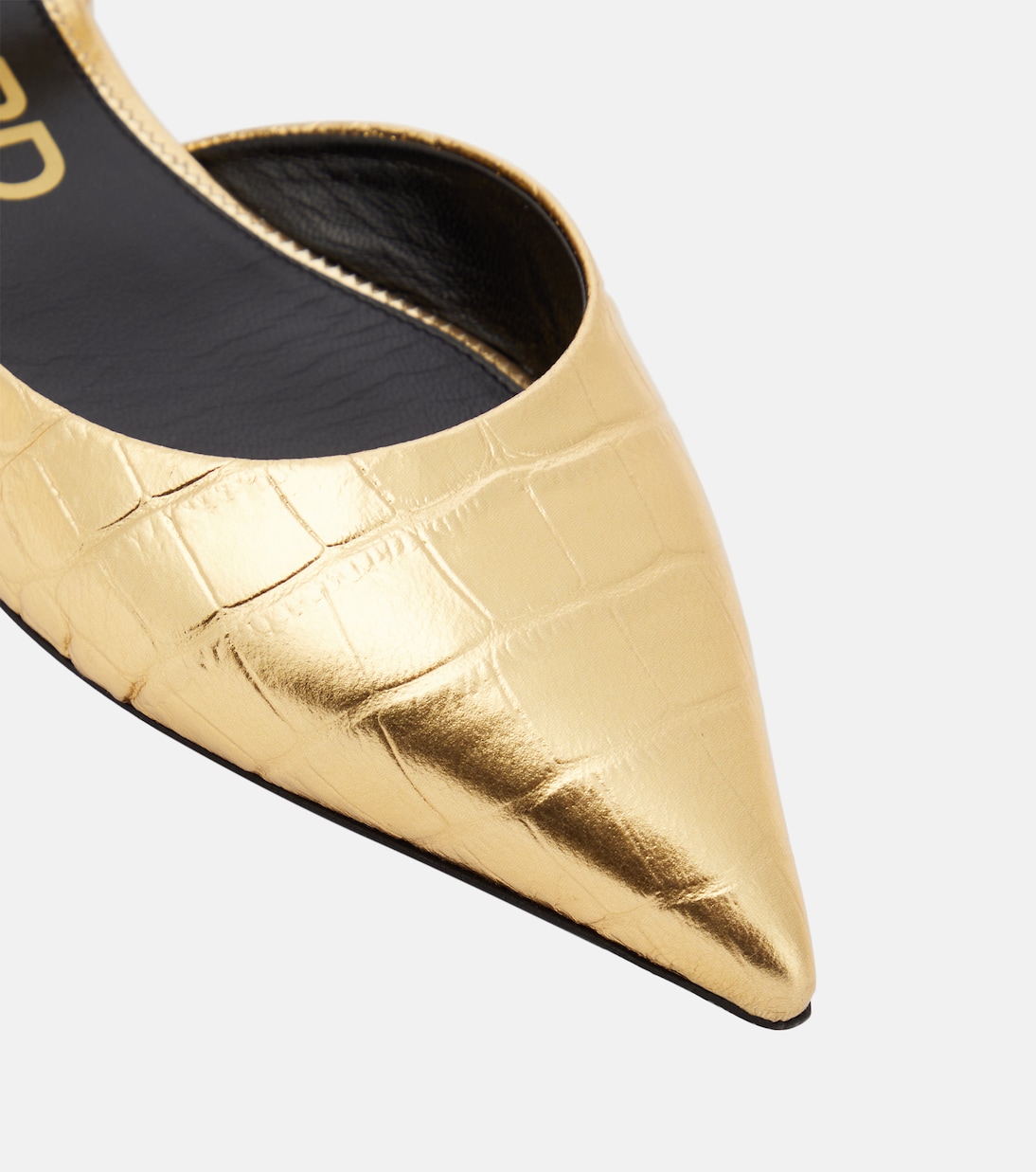 Padlock croc-effect ballet flats | Tom Ford