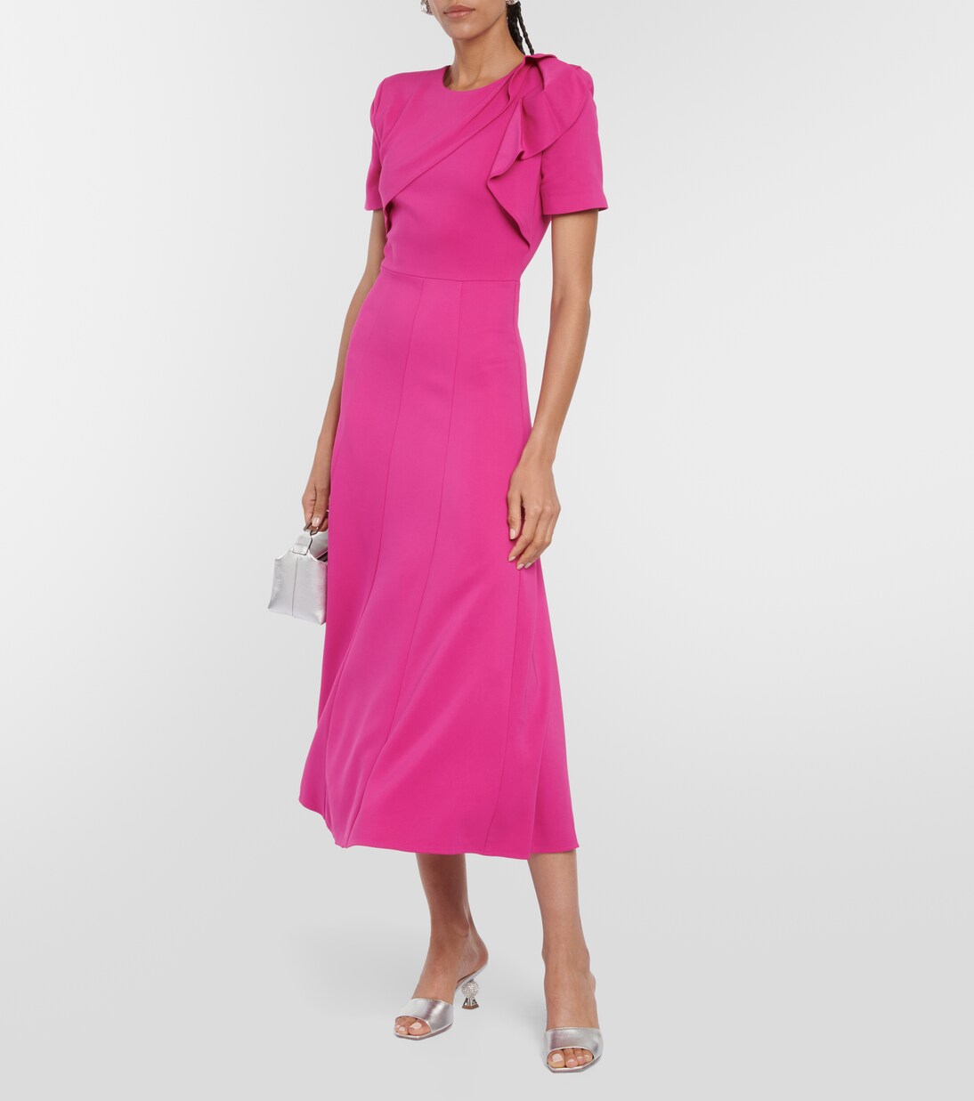 Robe midi asymétrique | Roland Mouret