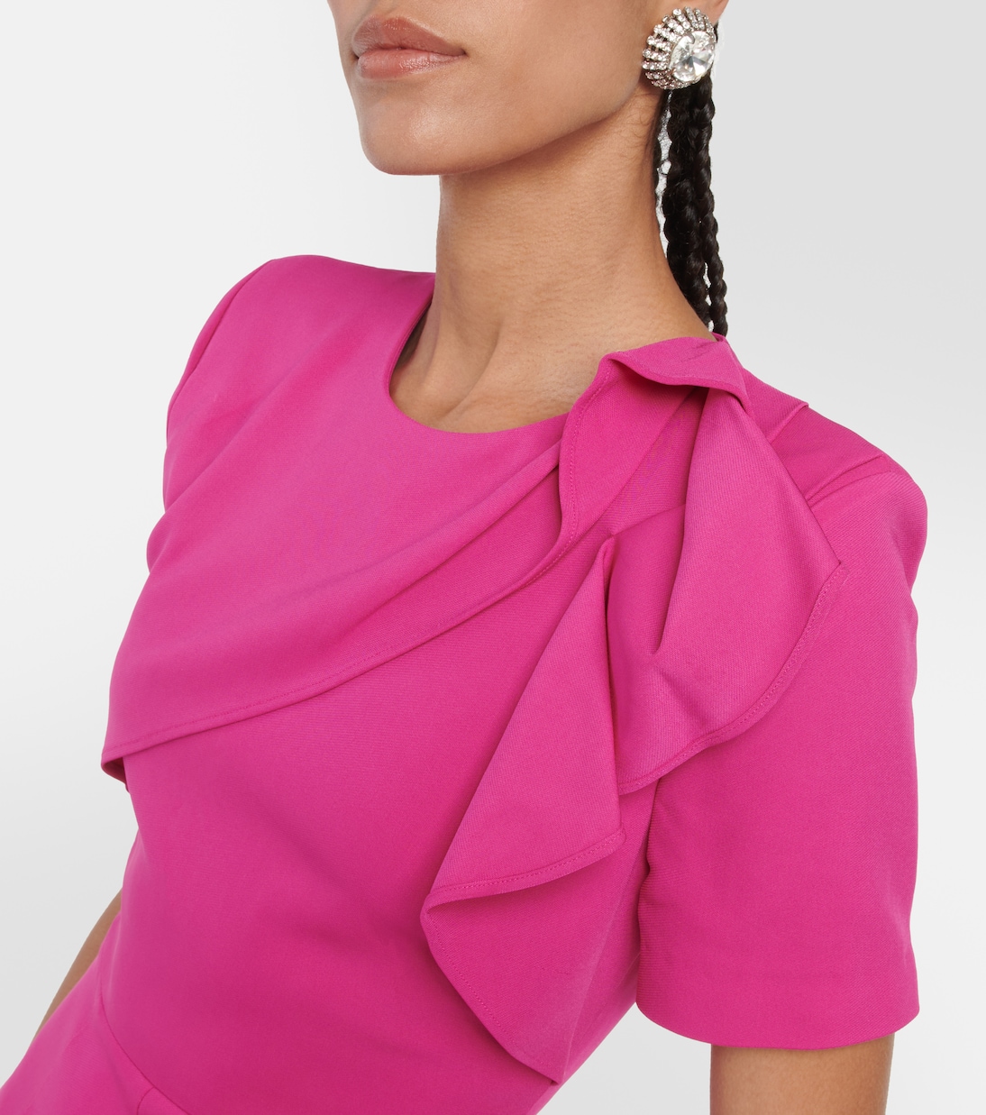 Robe midi asymétrique | Roland Mouret