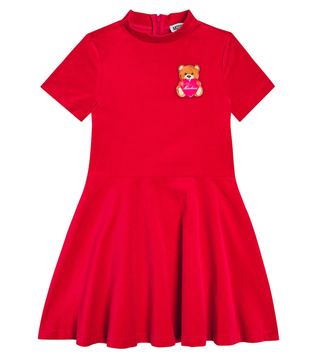 Teddy Bear velvet dress | Moschino Kids