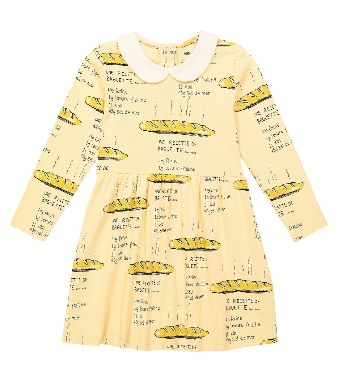 Printed cotton jersey dress | Mini Rodini