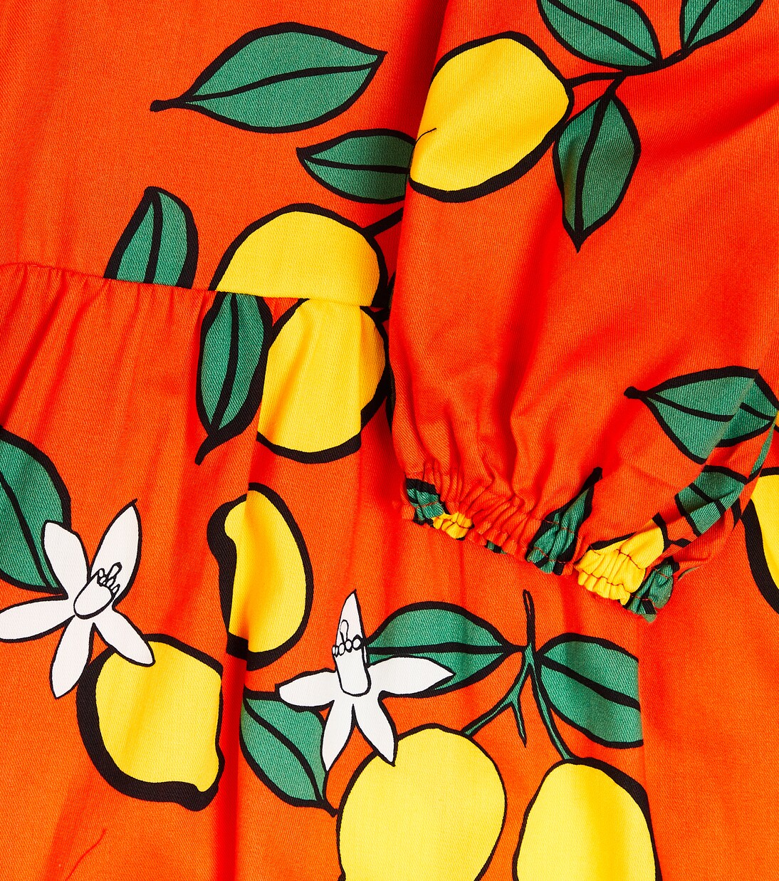 Printed cotton dress | Mini Rodini