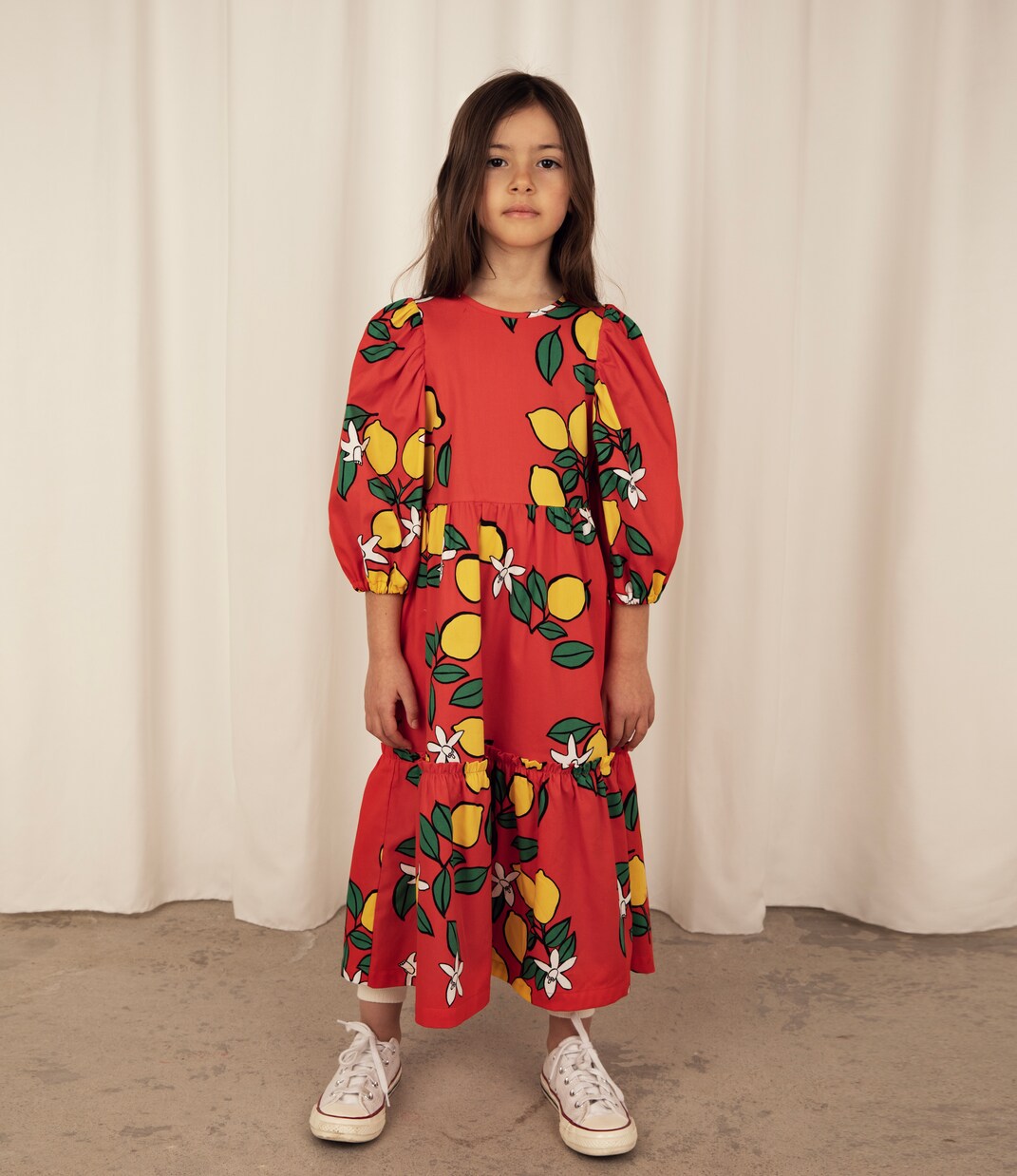 Printed cotton dress | Mini Rodini