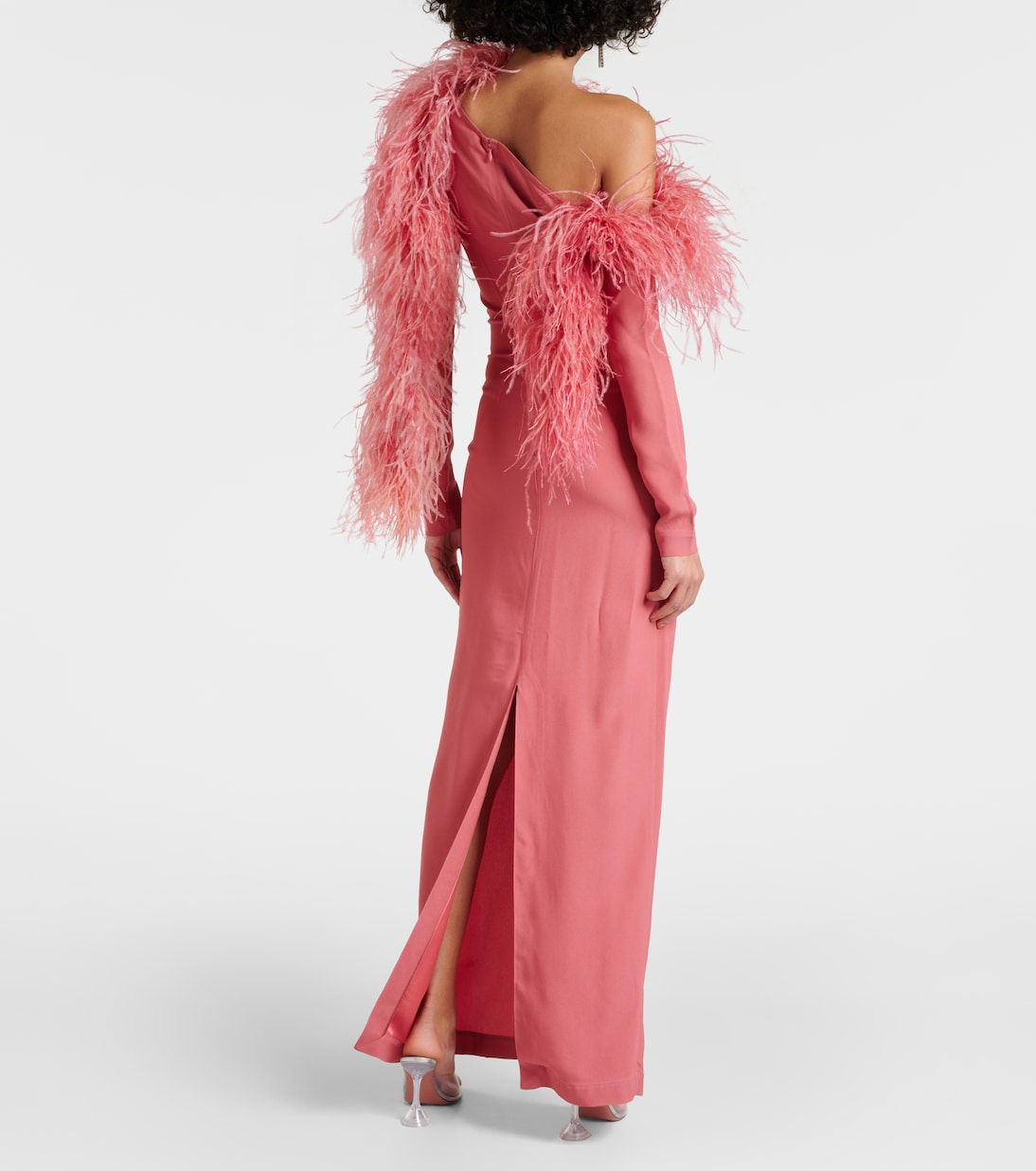 Garbo feather-trimmed gown | Taller Marmo