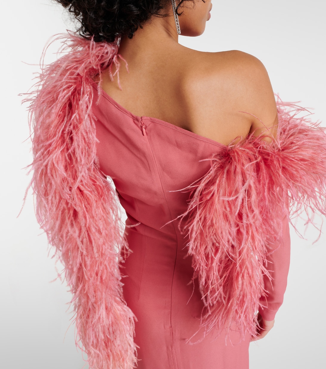 Garbo feather-trimmed gown | Taller Marmo