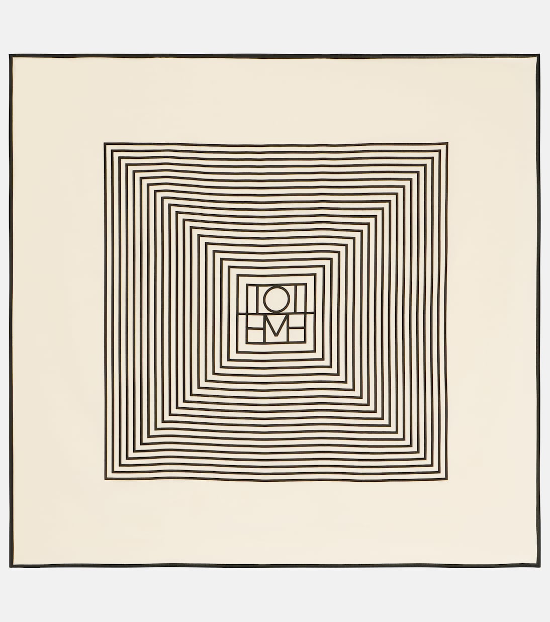 Monogram silk twill scarf | Toteme