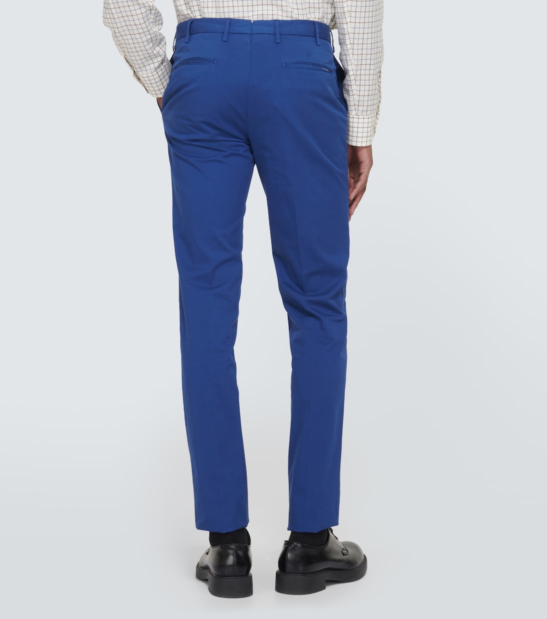 Cotton-blend slim pants | Slowear
