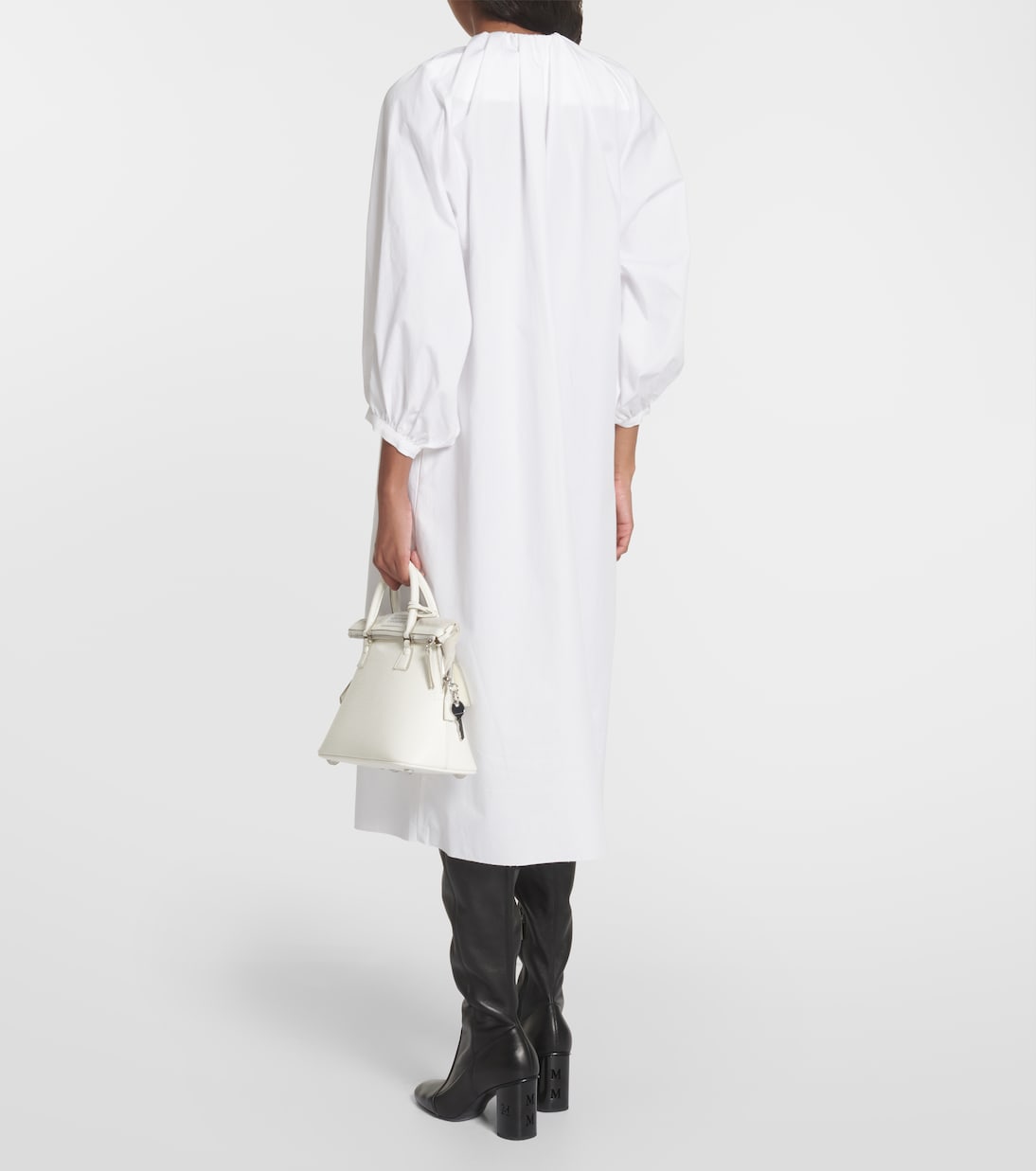 Abito midi in popeline di cotone | MM6 Maison Margiela