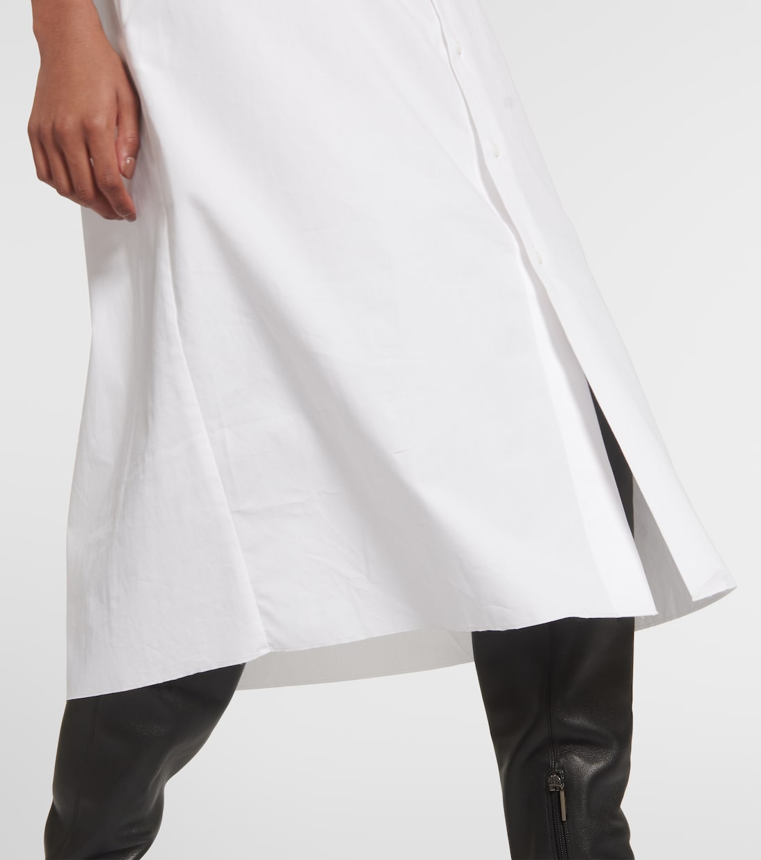 Abito midi in popeline di cotone | MM6 Maison Margiela