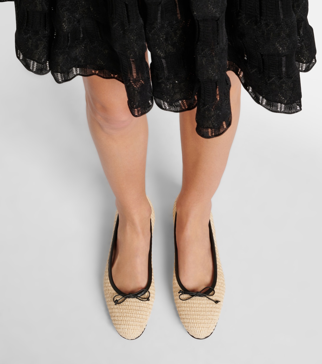 Veralli raffia ballet flats | Manolo Blahnik