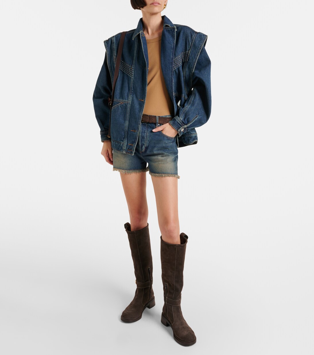 New Ring suede knee-high boots | See By Chloé