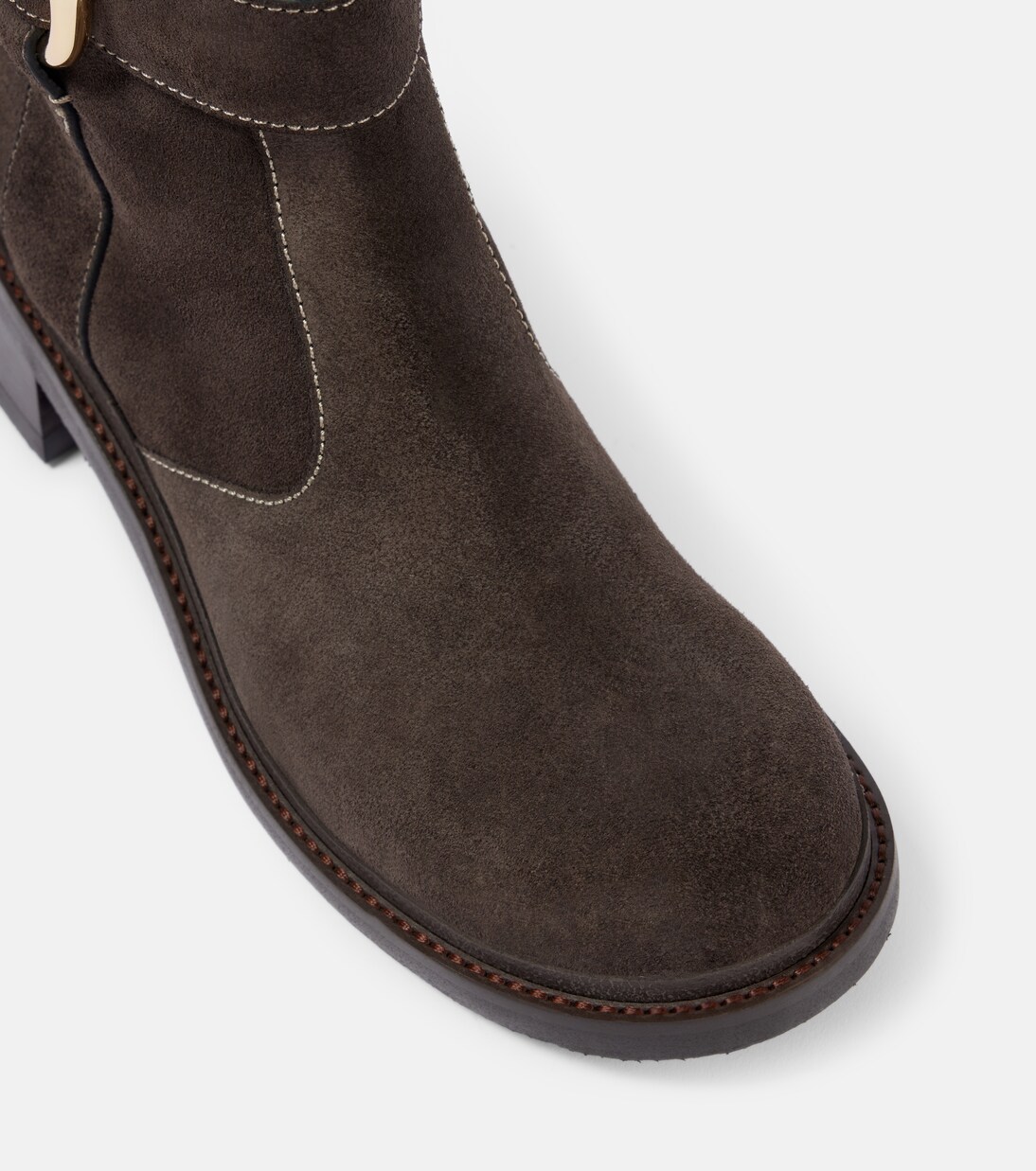 New Ring suede knee-high boots | See By Chloé