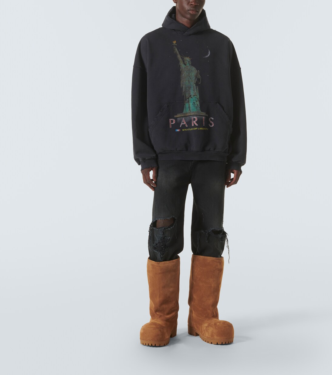 Sudadera Paris Liberty desgastada | Balenciaga