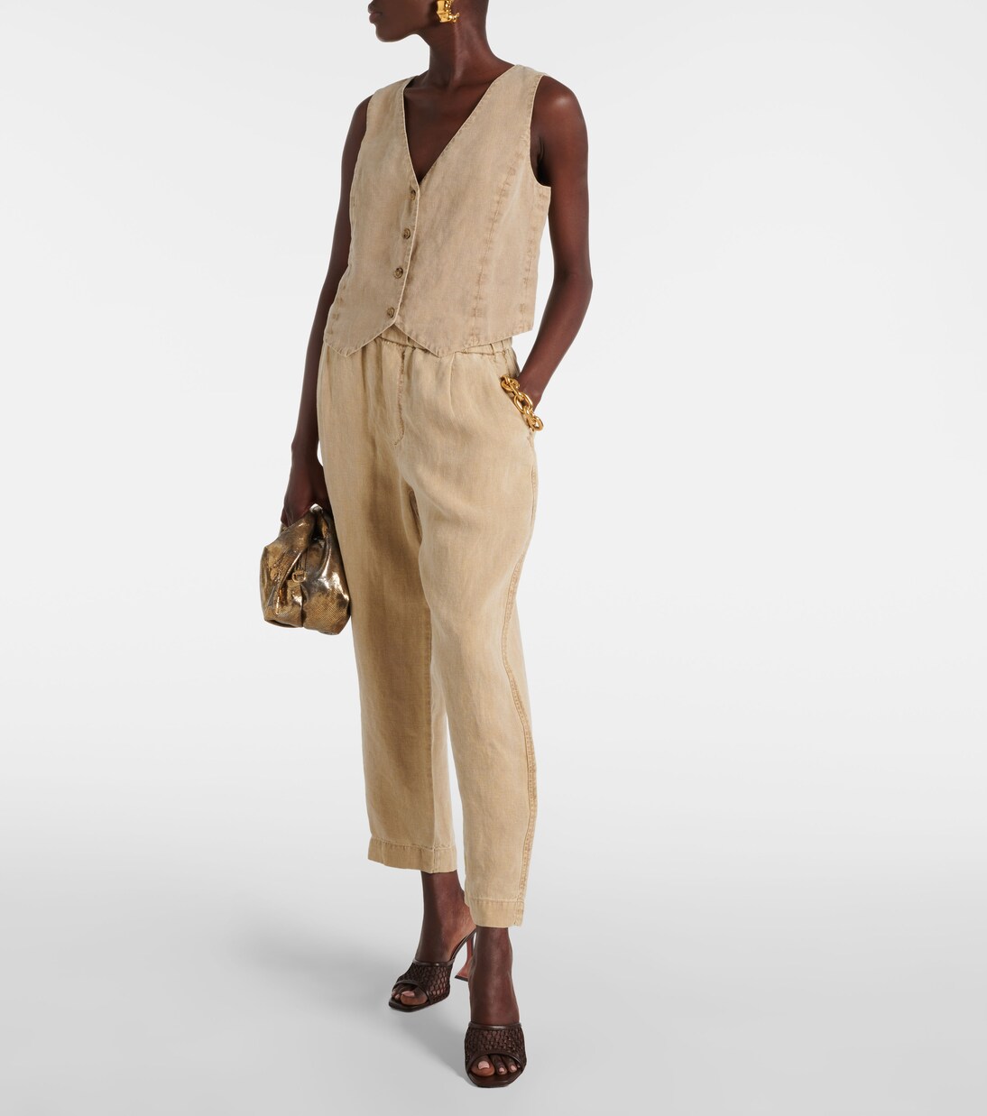 Gerade Hose Jessie aus Leinen | Velvet