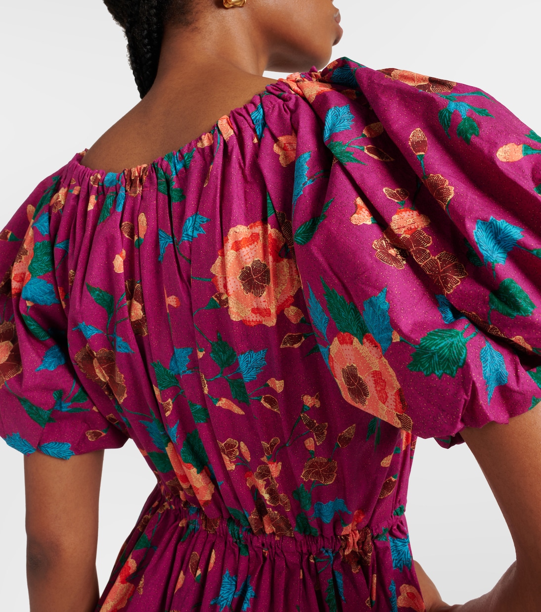 Robe midi Vika en coton à fleurs | Ulla Johnson