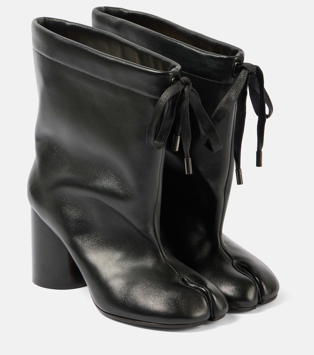 Tabi drawstring leather ankle boots | Maison Margiela