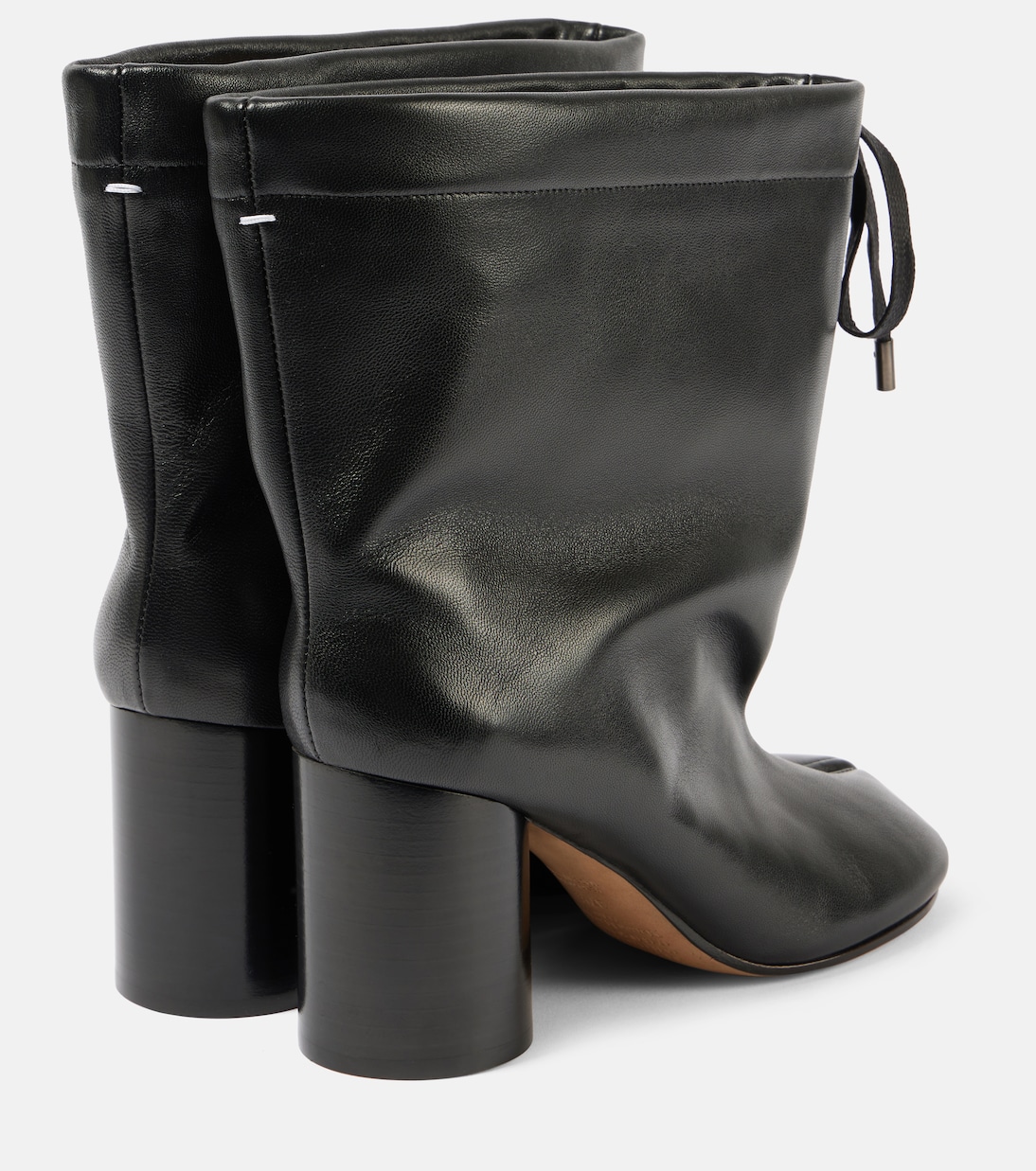 Tabi drawstring leather ankle boots | Maison Margiela