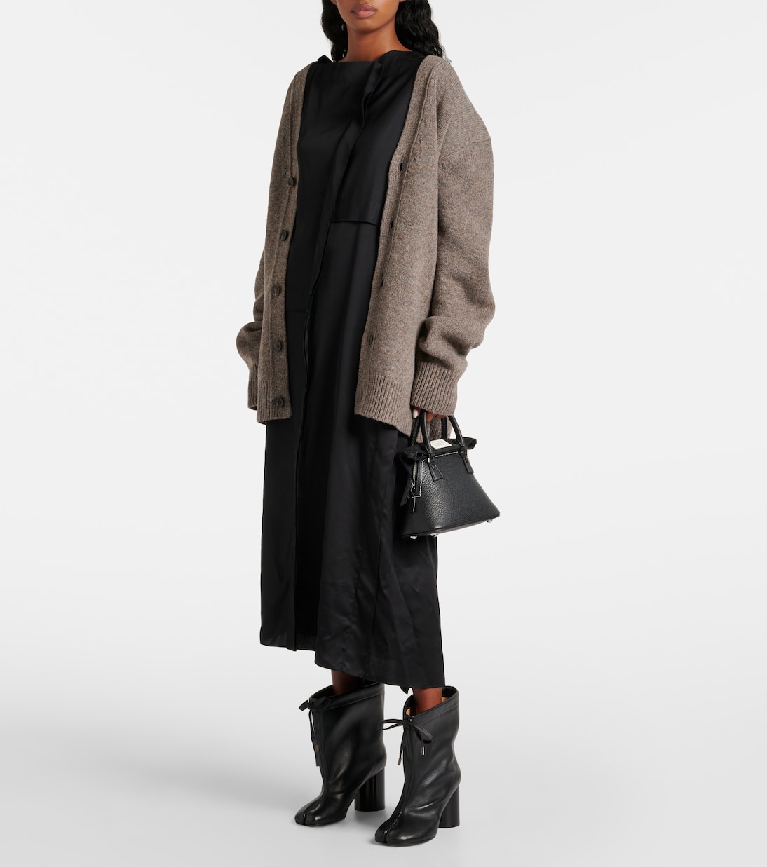 Tabi drawstring leather ankle boots | Maison Margiela