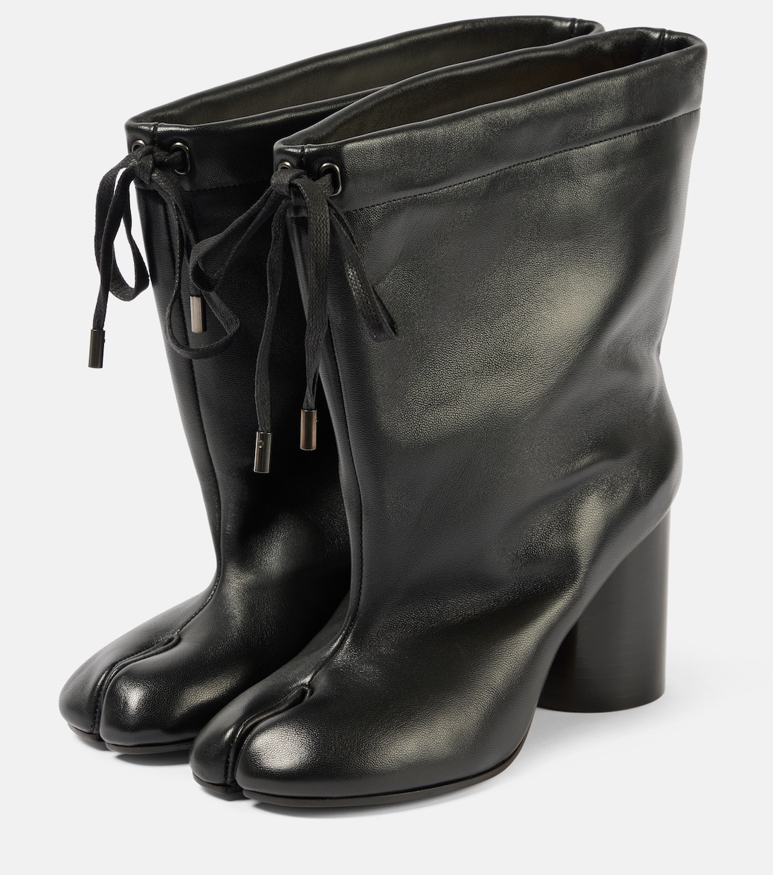Tabi drawstring leather ankle boots | Maison Margiela