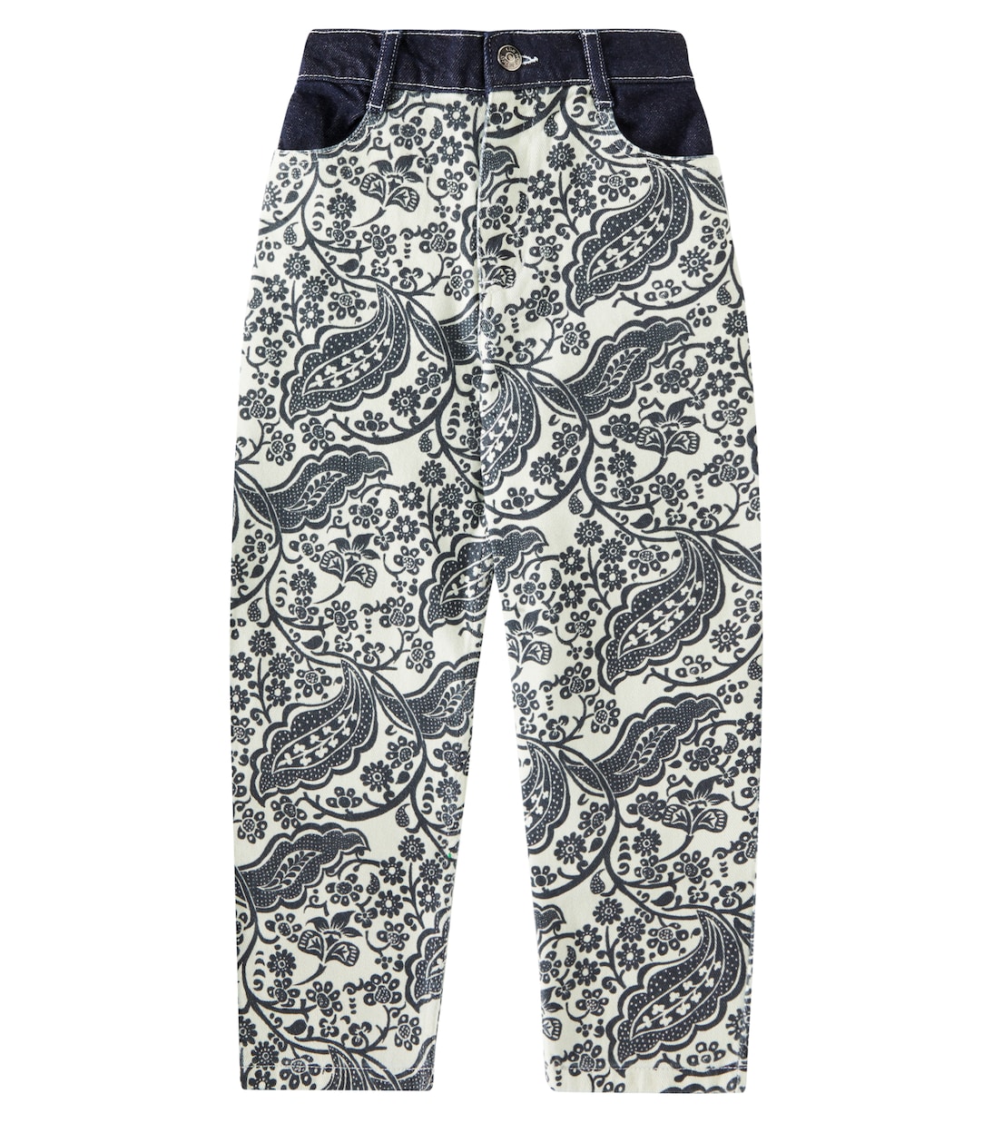 Jaipur paisley cotton straight pants | The New Society