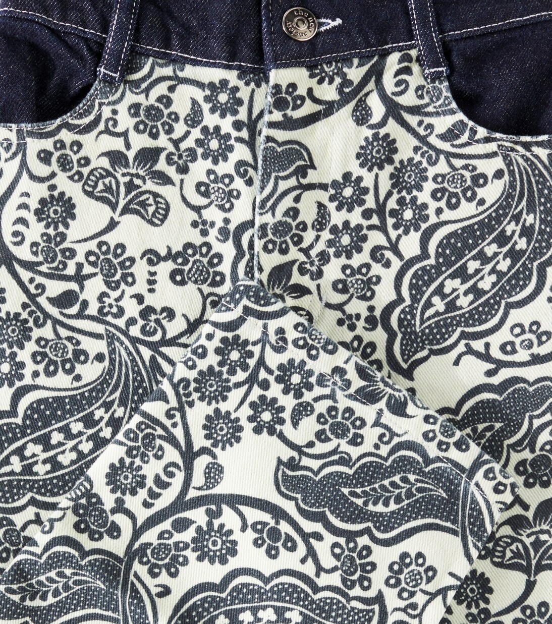 Jaipur paisley cotton straight pants | The New Society