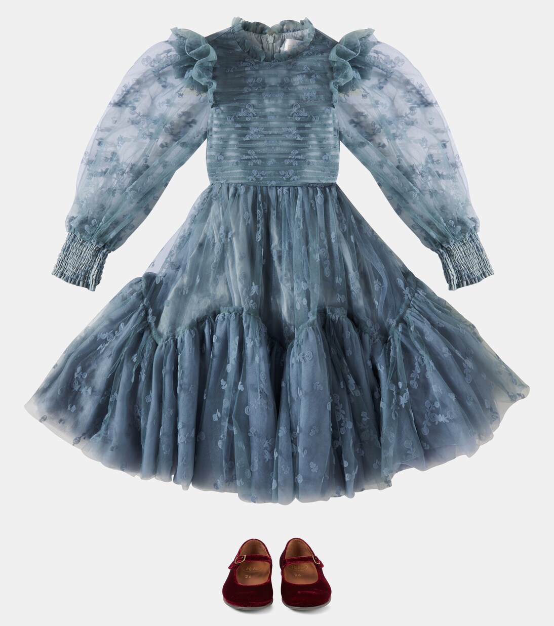 Robe en velours et tulle | Petite Amalie  