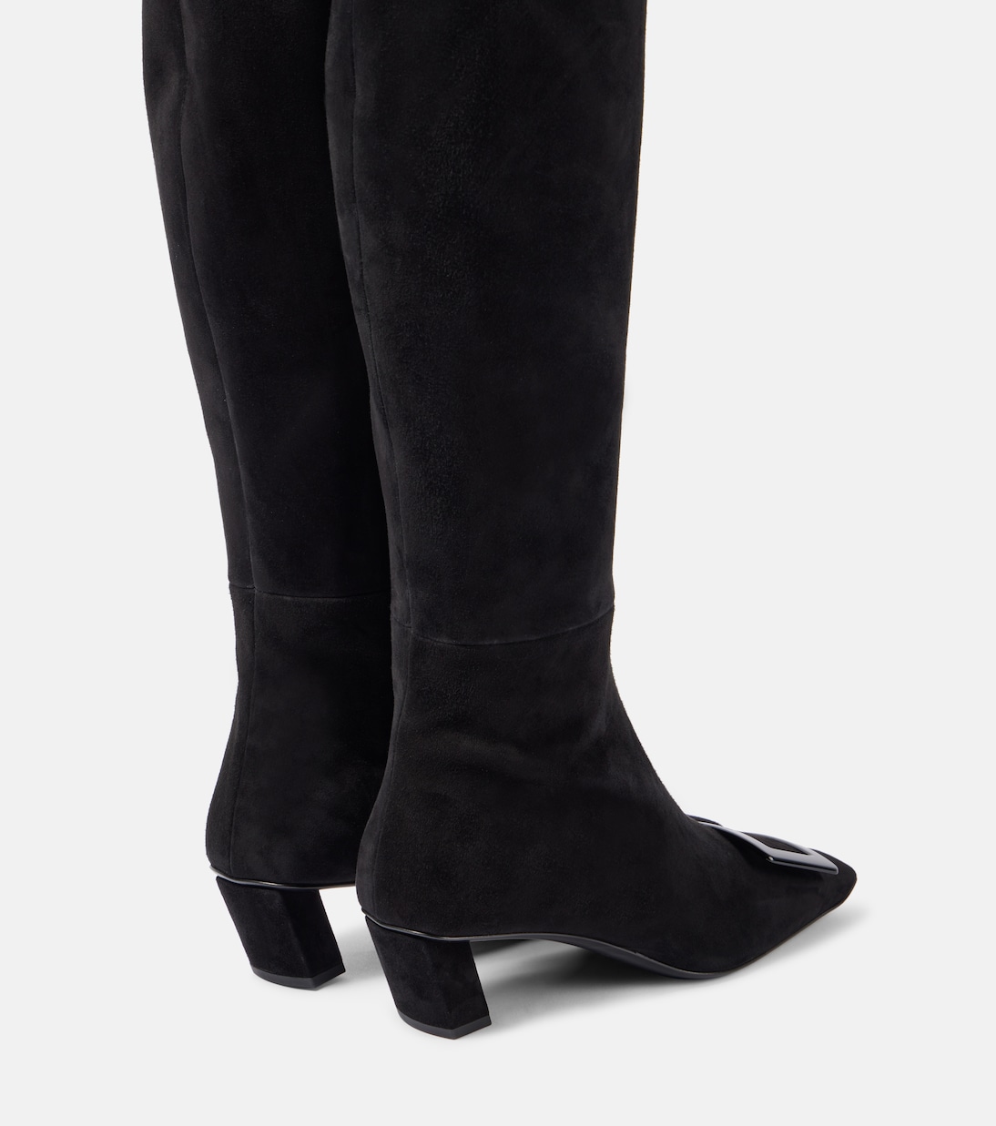 Overknee-Stiefel Belle Vivier 45 aus Veloursleder | Roger Vivier