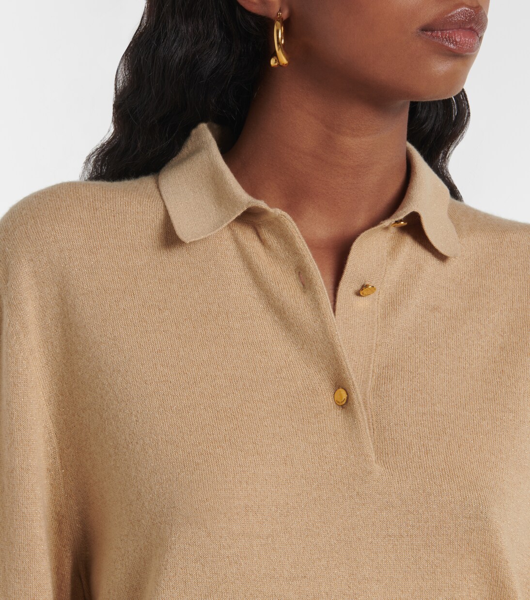 Luciole cashmere-blend polo sweater | Loro Piana