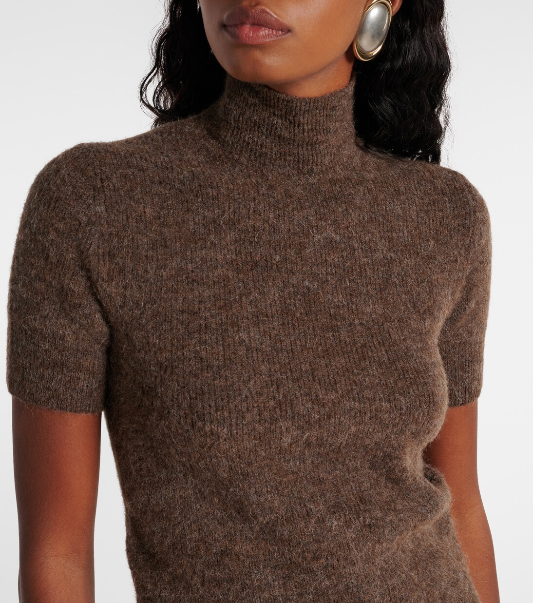 Top à col roulé en laine mélangée | Ralph Lauren Collection