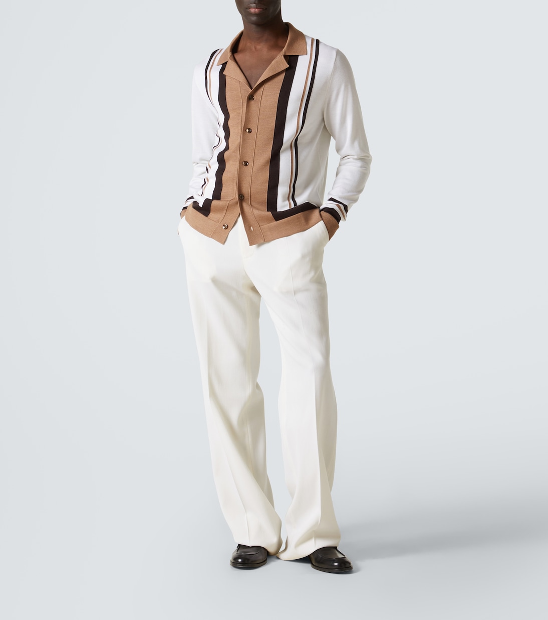 Wool and silk jacquard cardigan | Dolce&Gabbana