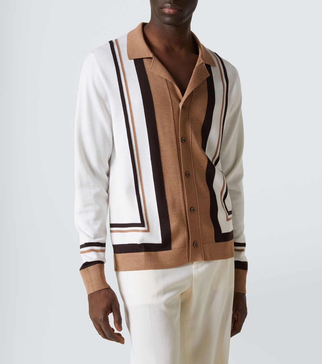 Wool and silk jacquard cardigan | Dolce&Gabbana