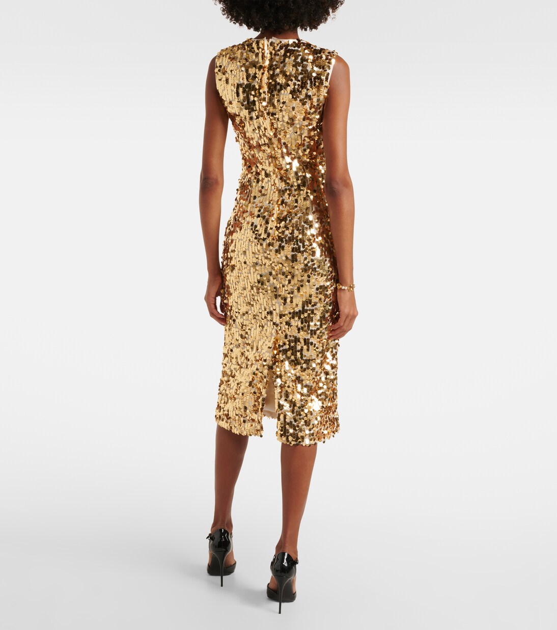 Midikleid mit Pailletten | Dolce&Gabbana