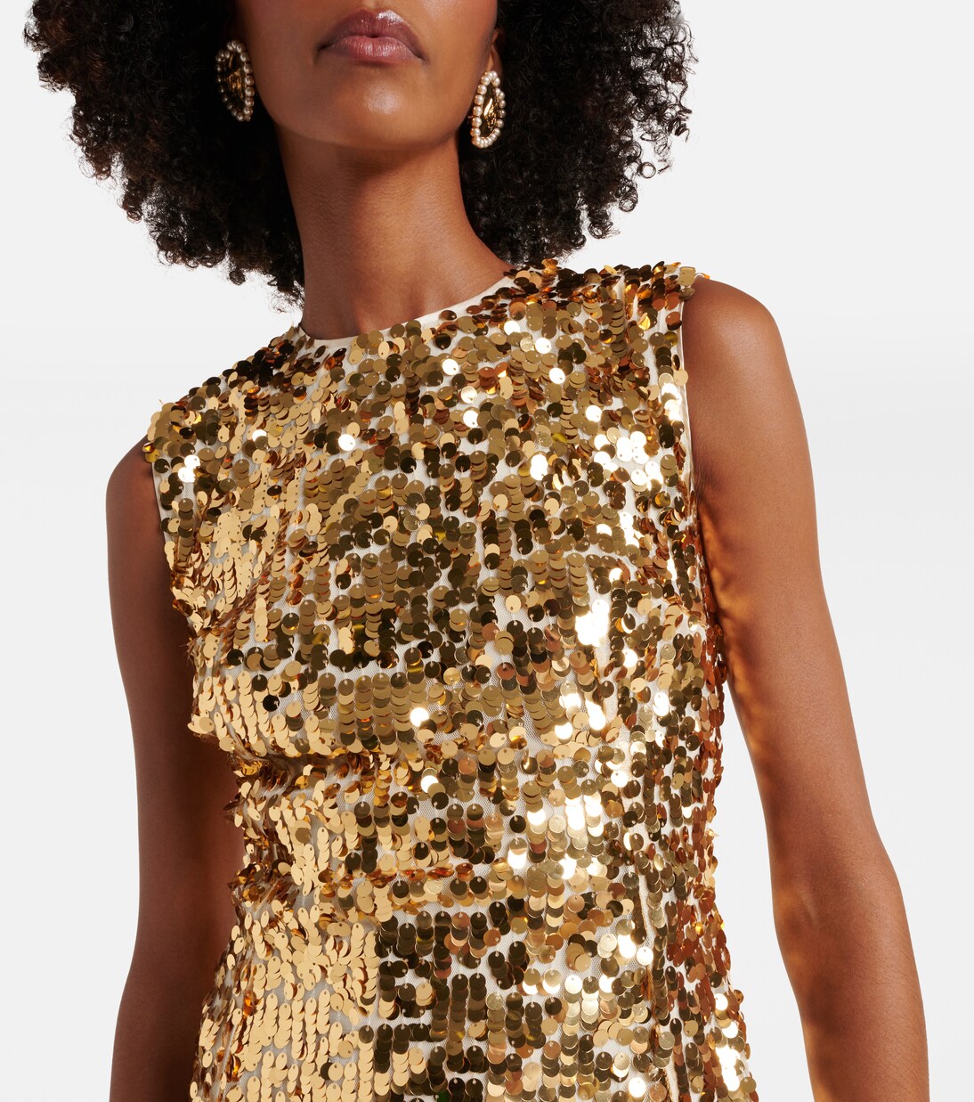 Midikleid mit Pailletten | Dolce&Gabbana