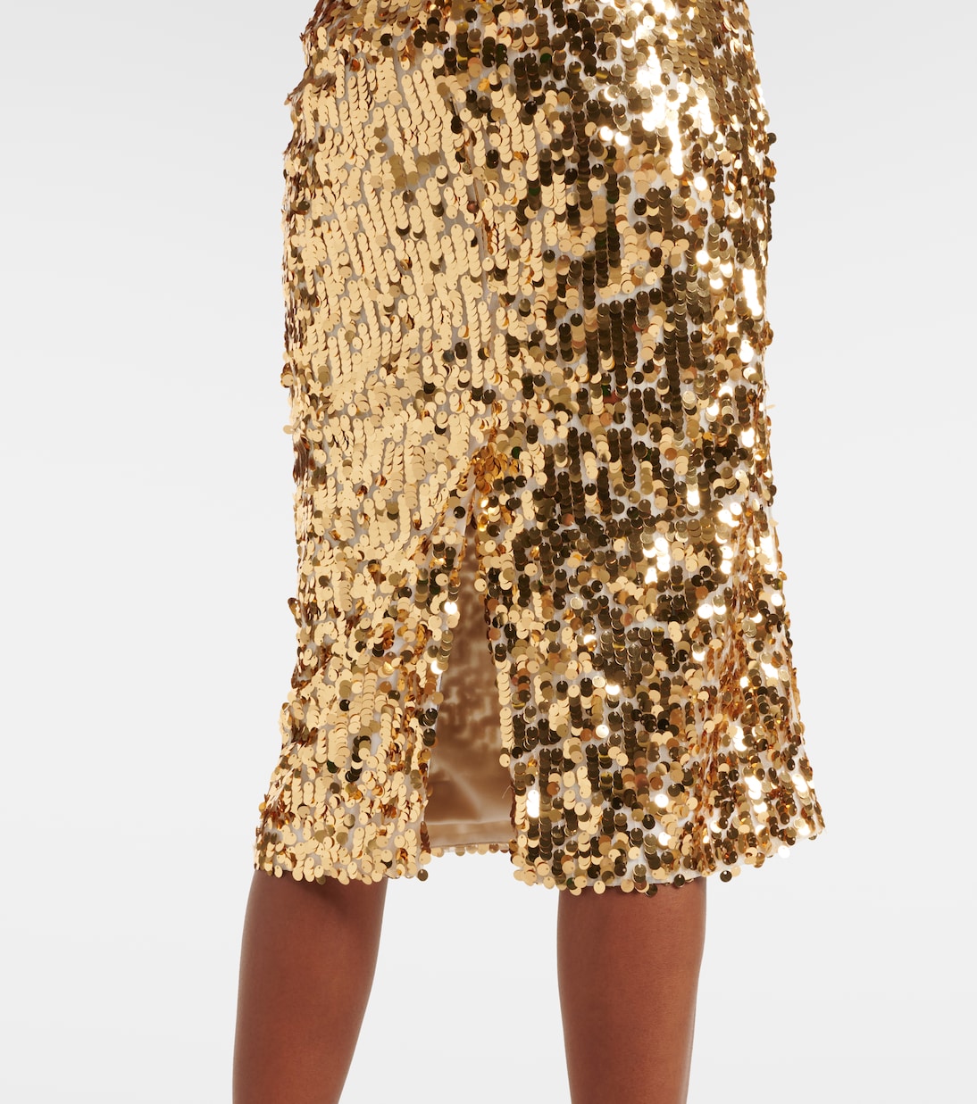 Midikleid mit Pailletten | Dolce&Gabbana