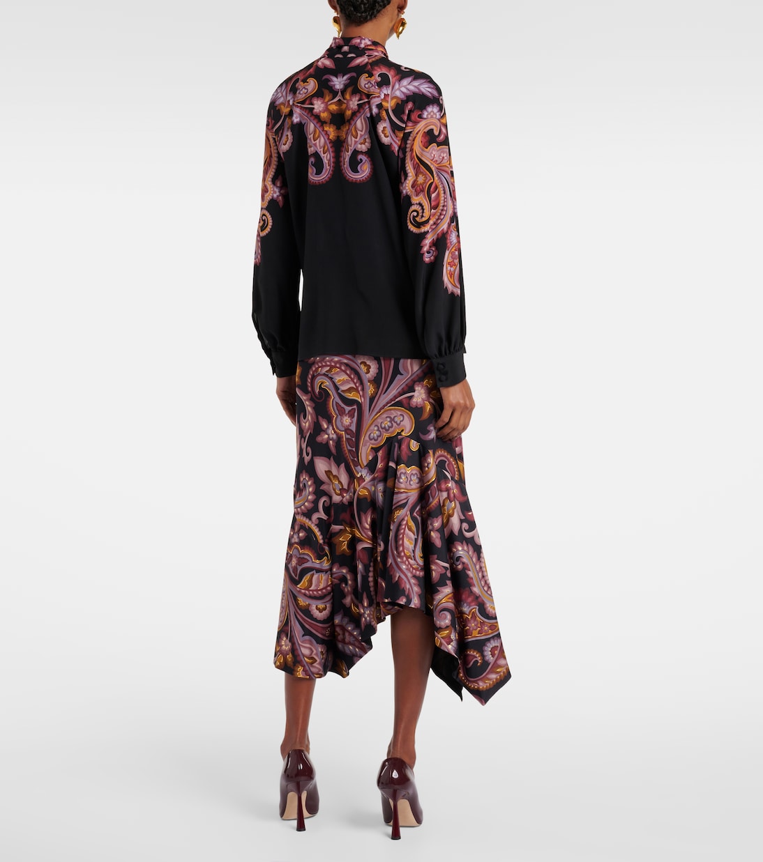 Schluppenbluse aus Seide | Etro