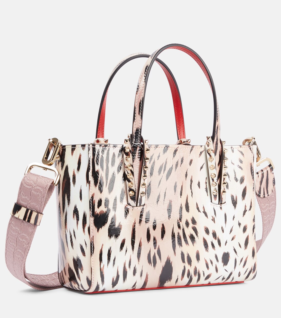 Bolso Cabata Mini de piel estampada | Christian Louboutin
