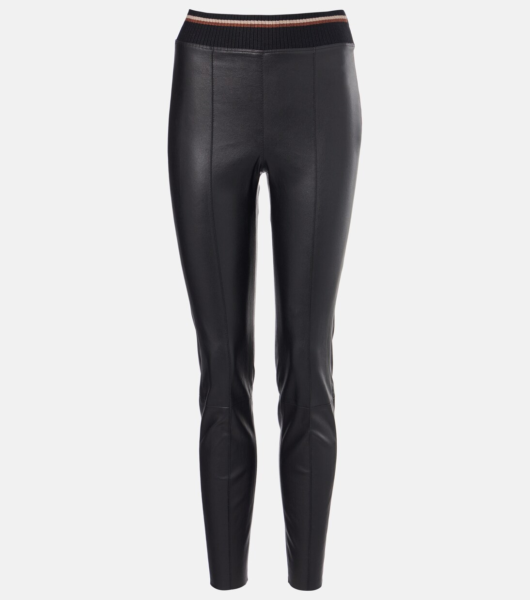 Schmale Hose aus Leder | Brunello Cucinelli