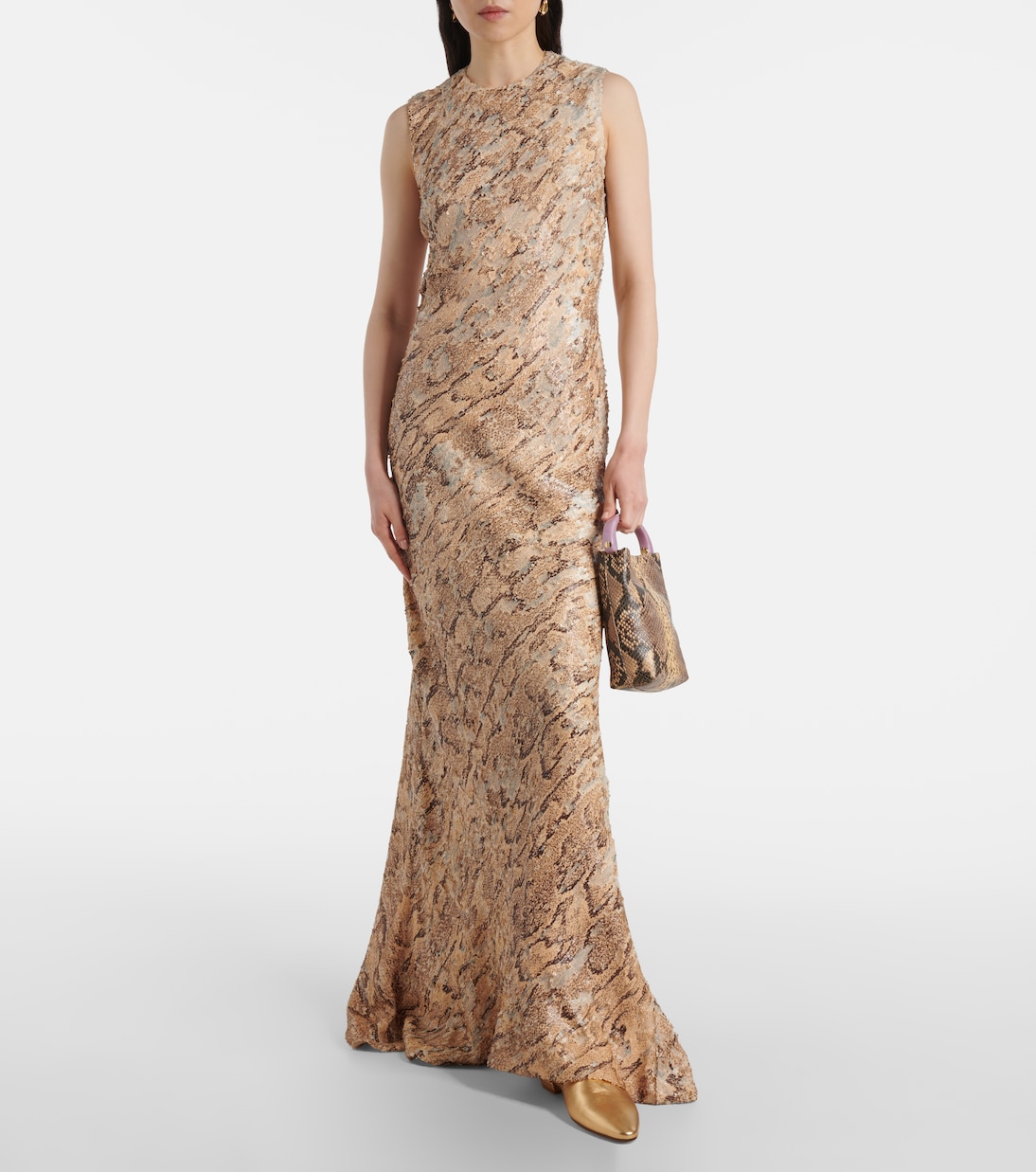 Raja metallic leather mules | Gianvito Rossi