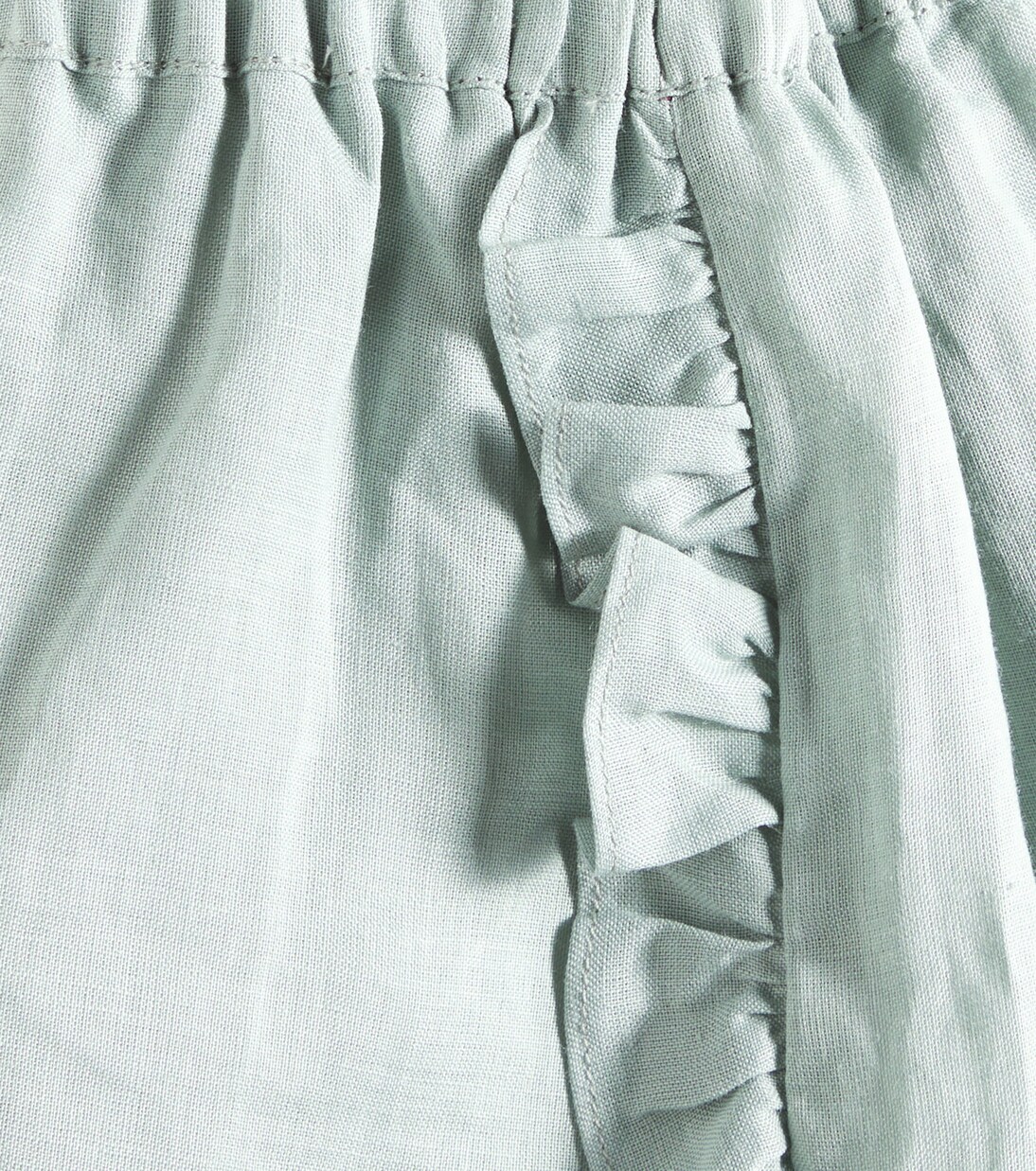 Zoe ruffled ramie shorts | C'era Una Volta