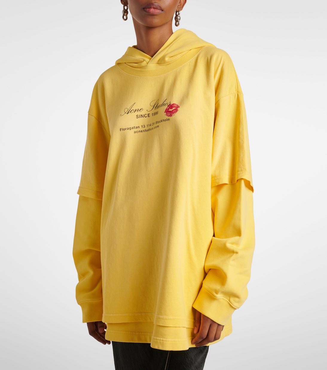 Felpa in jersey di cotone con stampa | Acne Studios