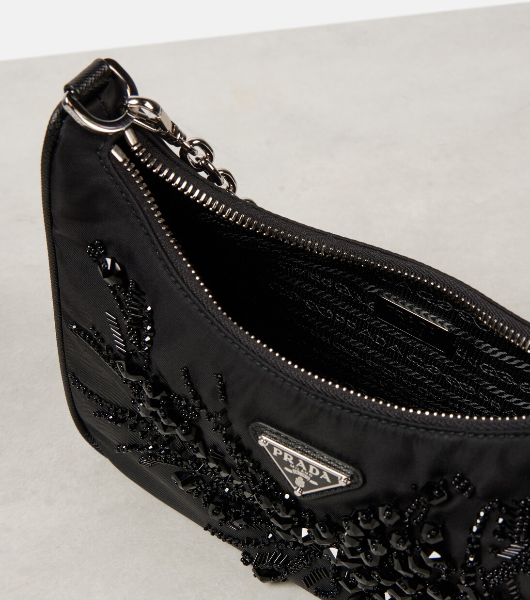 Re-Edition embellished shoulder bag | Prada
