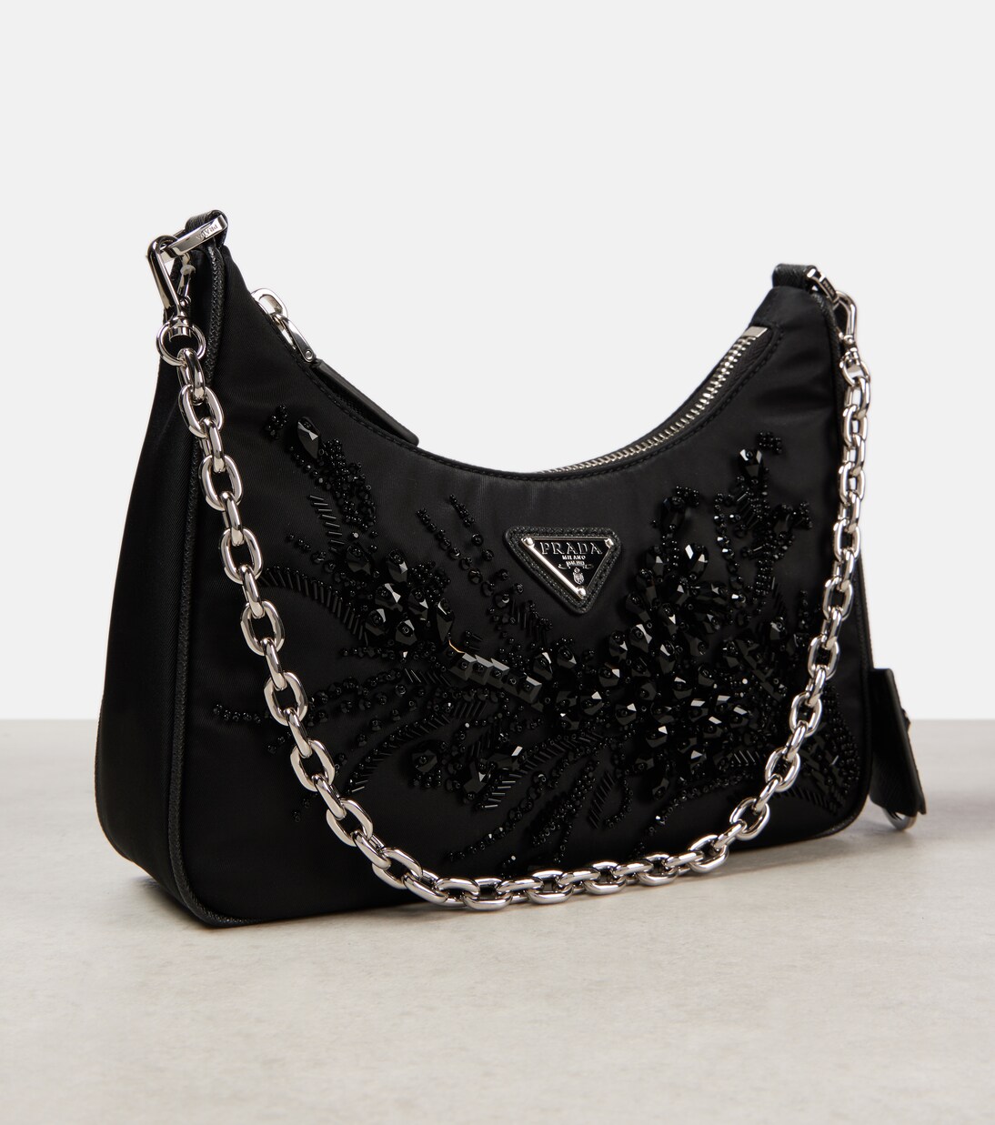 Re-Edition embellished shoulder bag | Prada