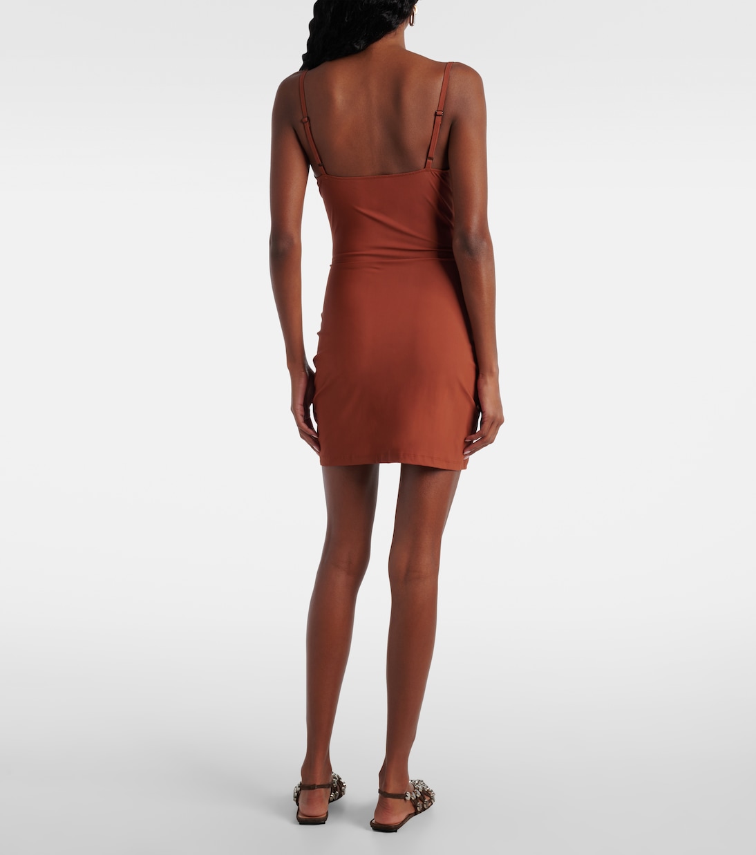 Pierced Orbit cutout jersey minidress | Christopher Esber