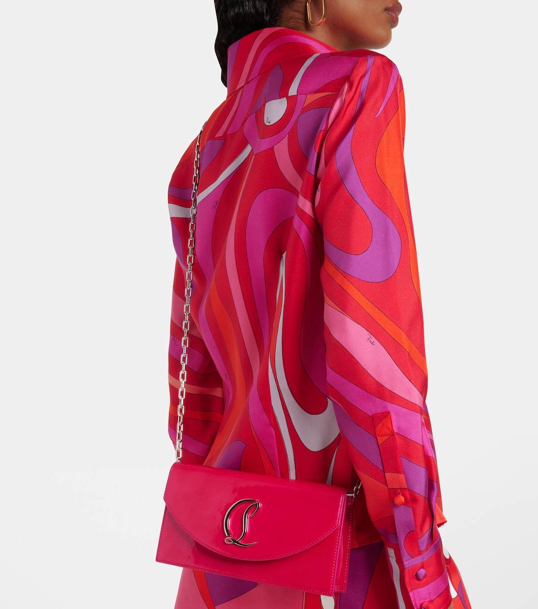 Loubi54 patent leather clutch | Christian Louboutin